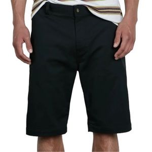 VOLCOM Vmonty Chino Shorts Black Size 29 NWT